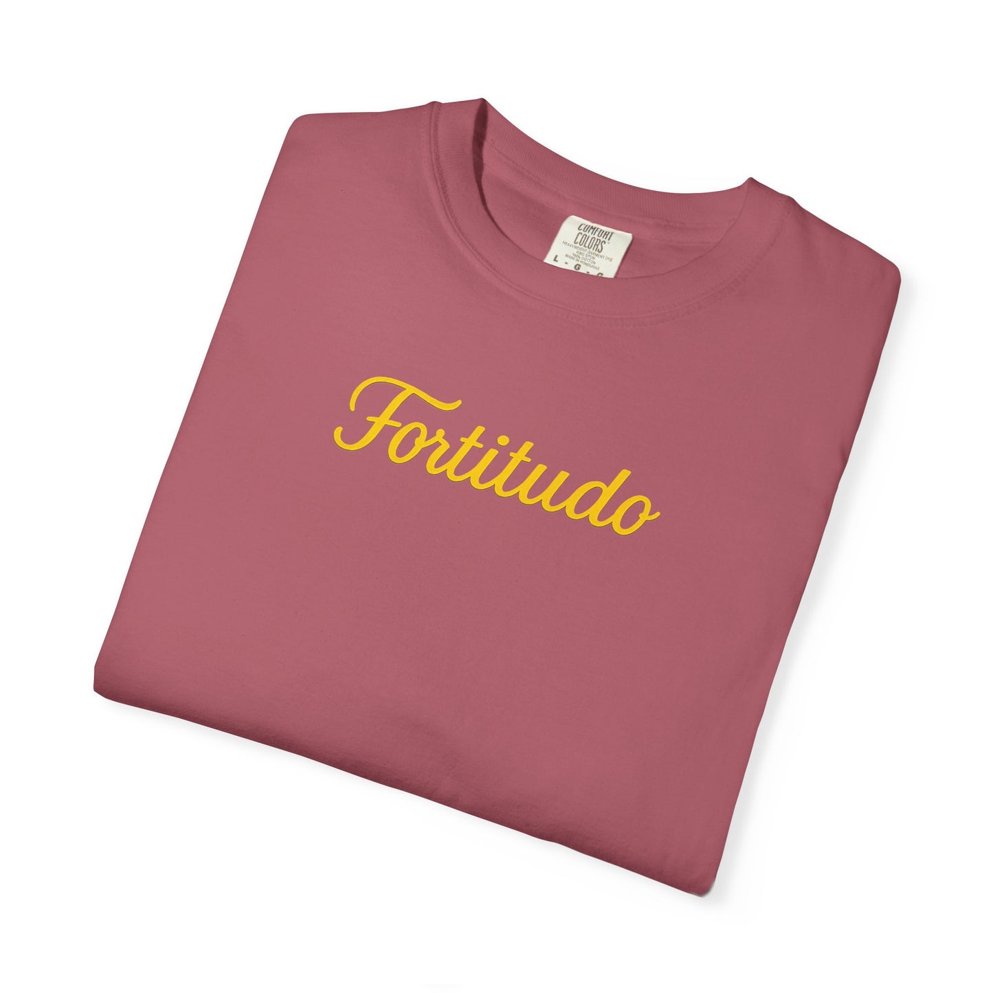 Fortitude - "Strength" Garment-Dyed T-shirt - Inspirational Tee for Everyday Comfort, Great for Gifting, Casual Wear